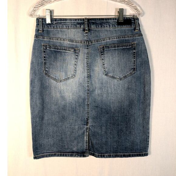 Kenneth Cole Reaction Denim Jeans Skirt size 6 - Picture 3 of 8
